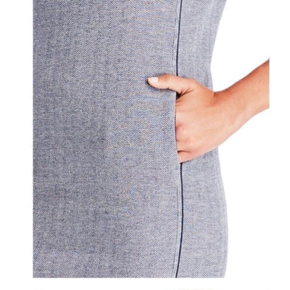 NWT Vineyard Vines Varsity Sweatshirt Dress Women's SMALL Long Sleeve Blue‎ - Picture 2 of 8